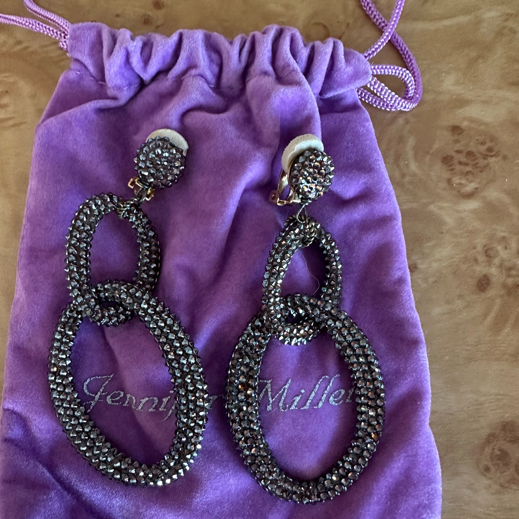 Silver Chandelier Earrings With Ornate Design